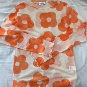 VERGE GIRL FLORAL MESH SHIRT